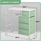 Sorbus Dresser with 9 Drawers - Furniture Storage Chest Tower Unit for Bedroom, Closet, etc - Steel Frame, Wood Top, Fabric Bins